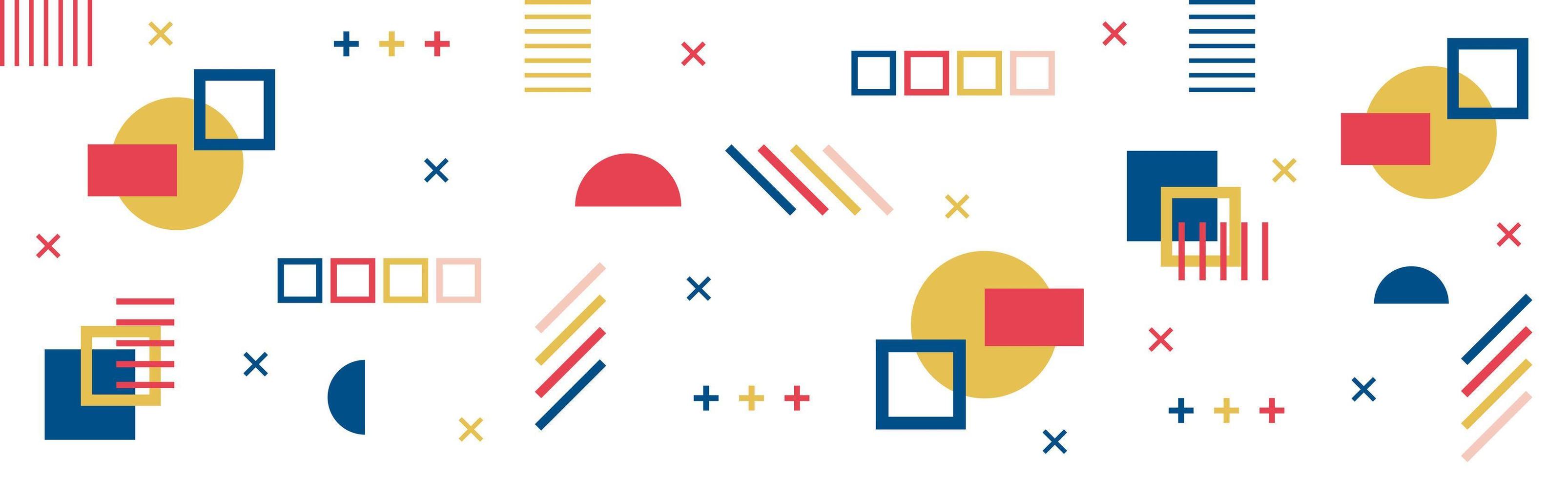 Abstract background with different geometric shapes - illustration vector