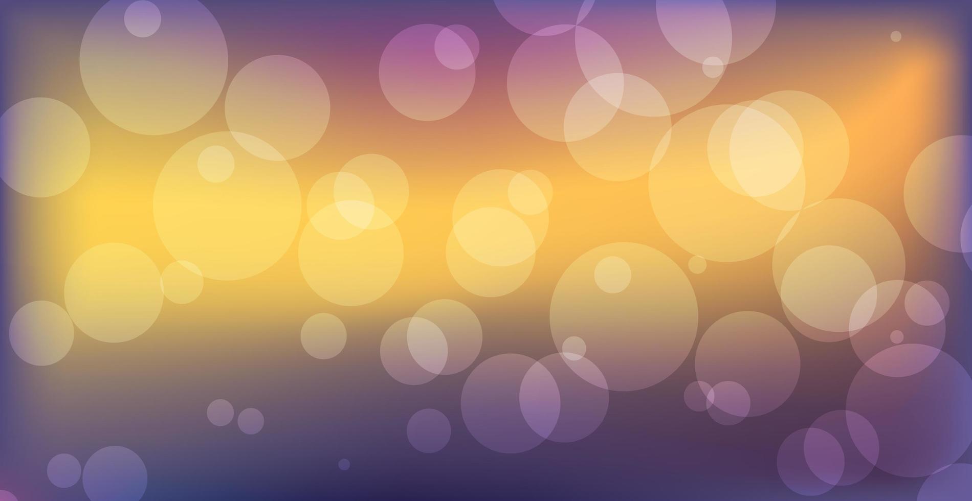 Fondo abstracto bokeh multicolor con círculos desenfocados y brillo. elemento de decoración para las vacaciones de Navidad y año nuevo, tarjetas de felicitación, banners web, carteles - vector