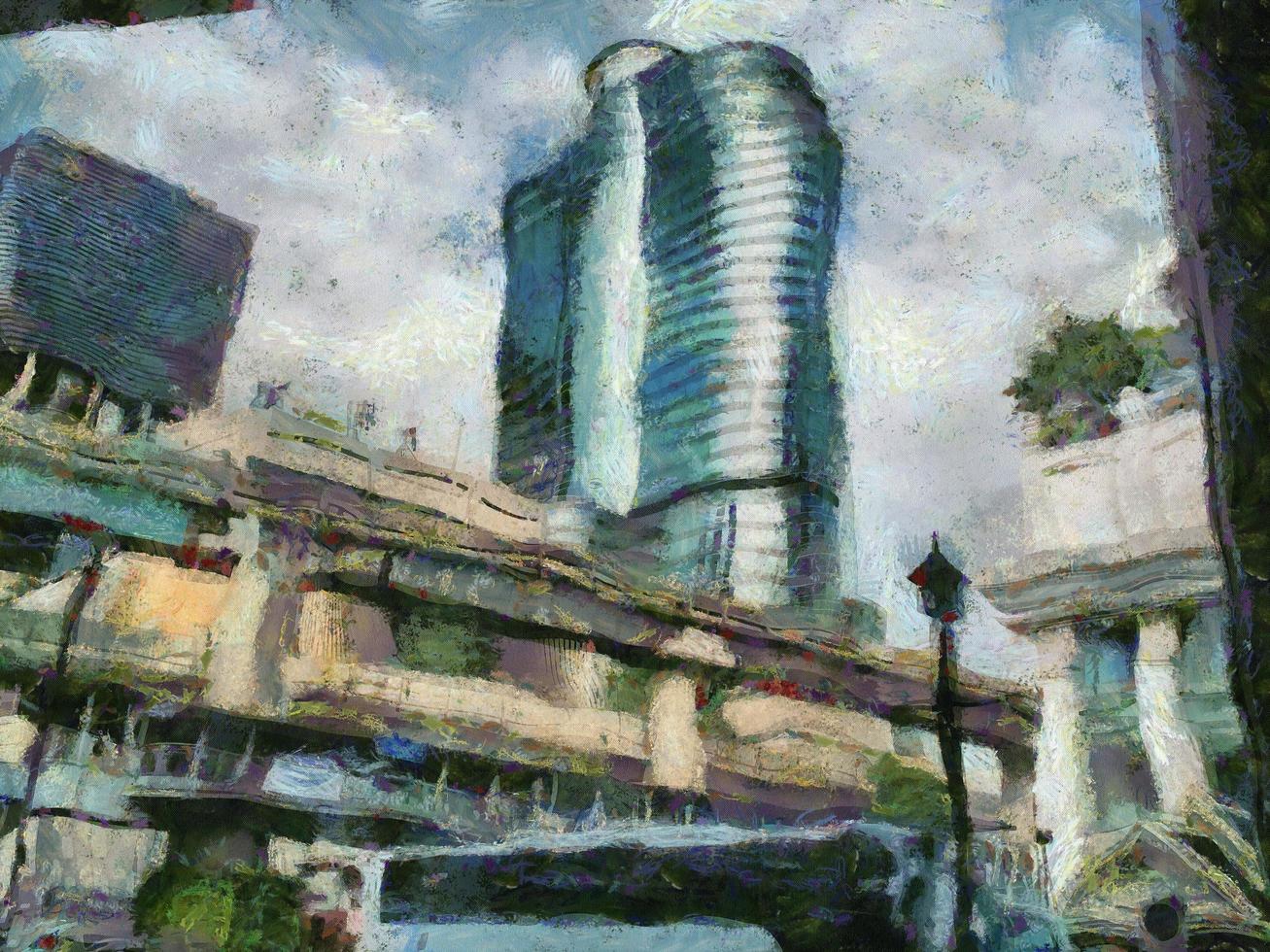Ratchadamri Road Bangkok Thailand05 NOVERBER 2018Start at Saladaeng intersection Rama IV Road intersection with Rama 1 Road and Ploenchit Road at Ratchaprasong intersection end at Pratunam. photo