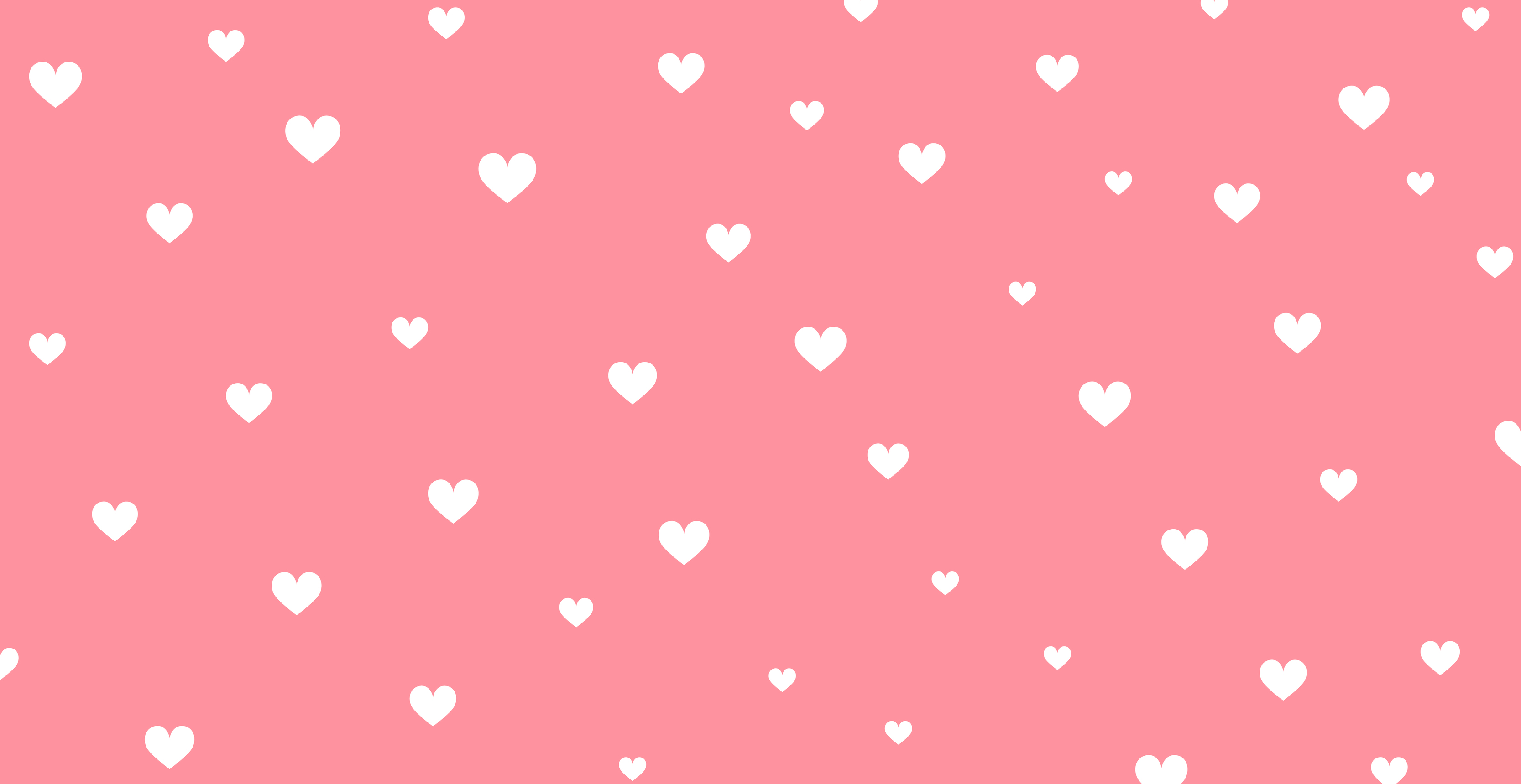 Panoramic pattern pink background with many white hearts - Vector 5190412  Vector Art at Vecteezy