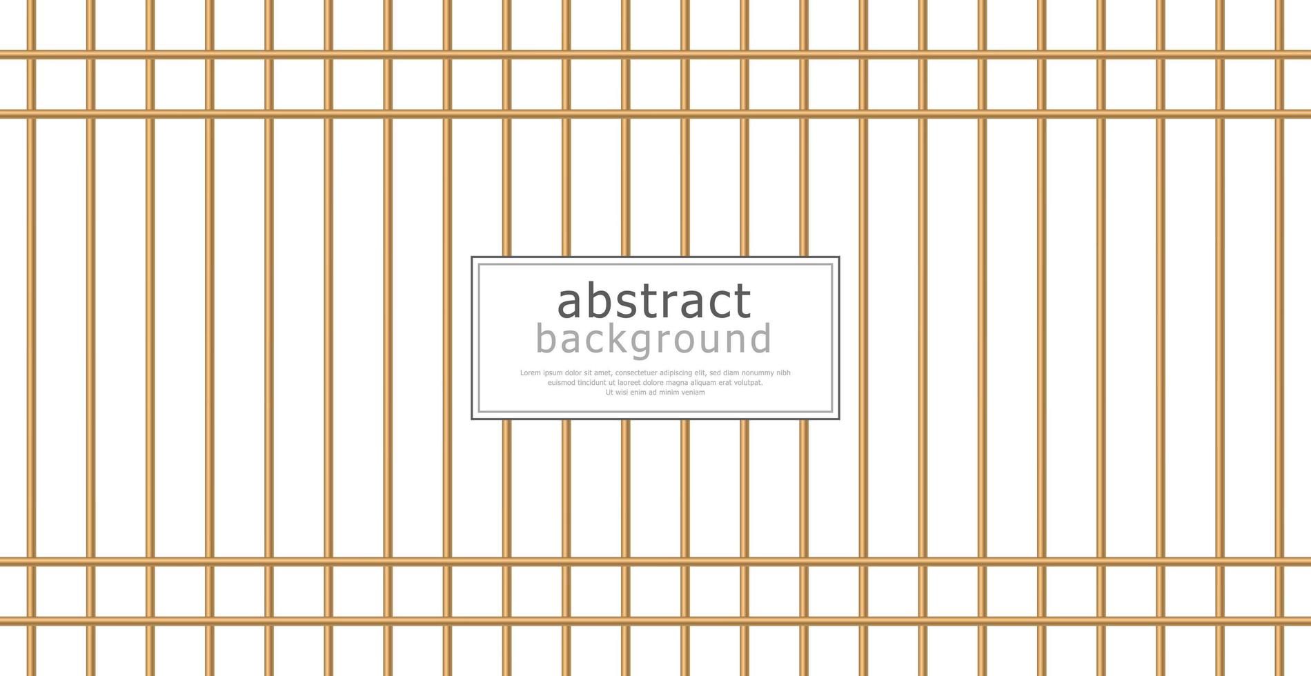 Modern abstract luxury template postcard for business or presentation with golden lines on white background - Vector