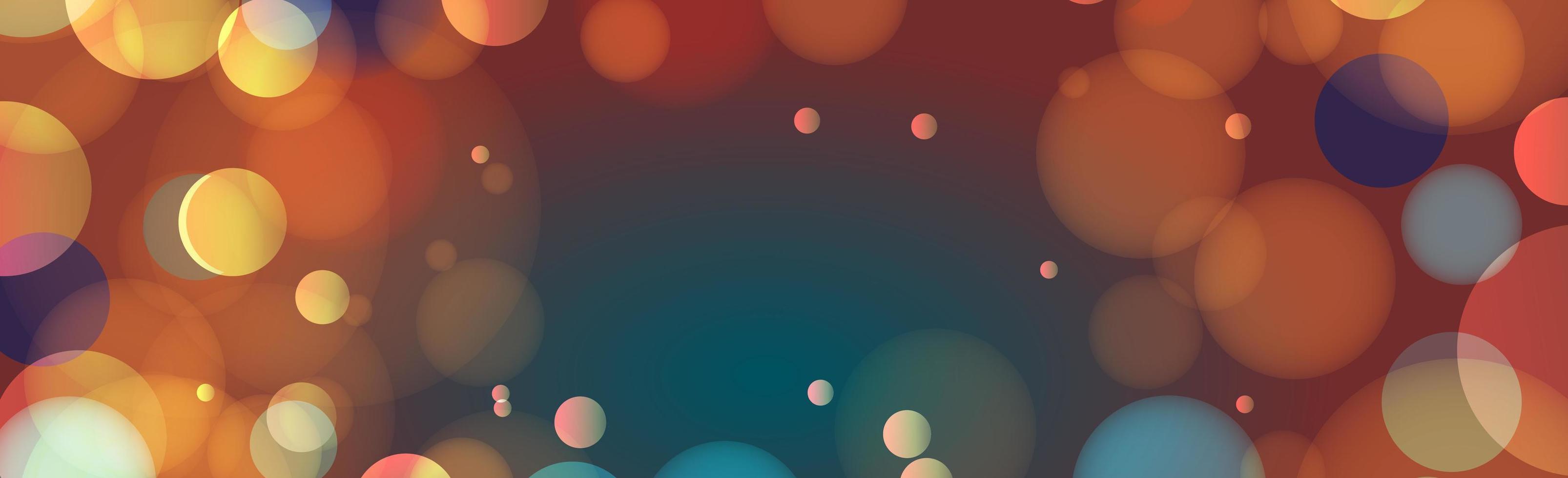 Fondo abstracto bokeh multicolor con círculos desenfocados y brillo. elemento de decoración para las vacaciones de Navidad y año nuevo, tarjetas de felicitación, banners web, carteles - vector