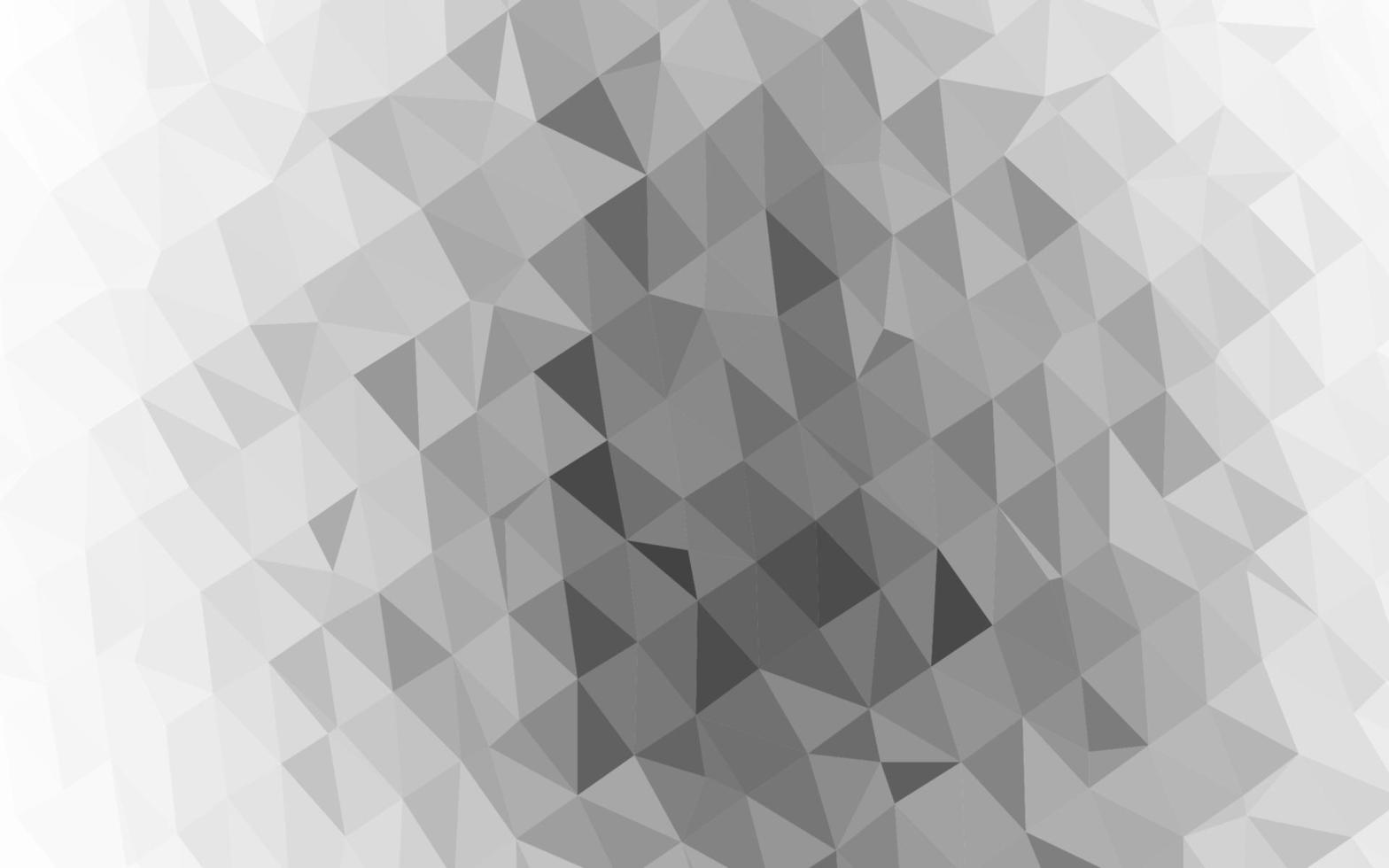 diseño abstracto de polígono de vector gris plateado claro.