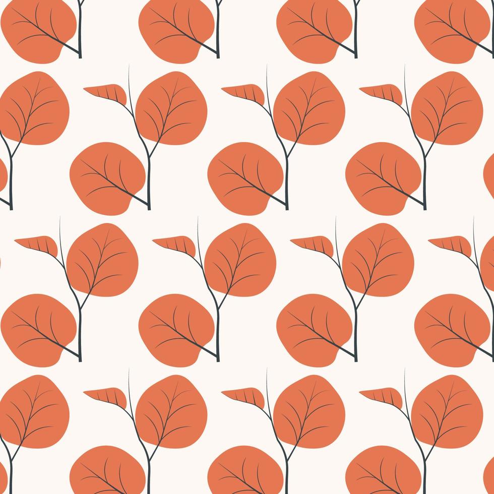 beautiful leaf shape pattern design wallpaper for fabric, background prints and textures, vector illustration.
