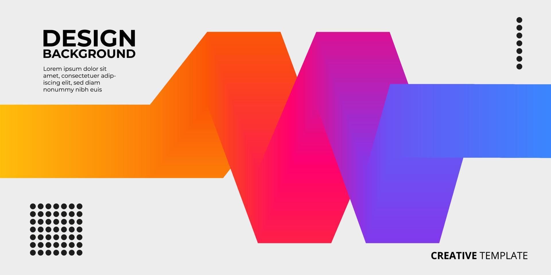Background abstract wavy shape with Rainbow colors. Vector illustration