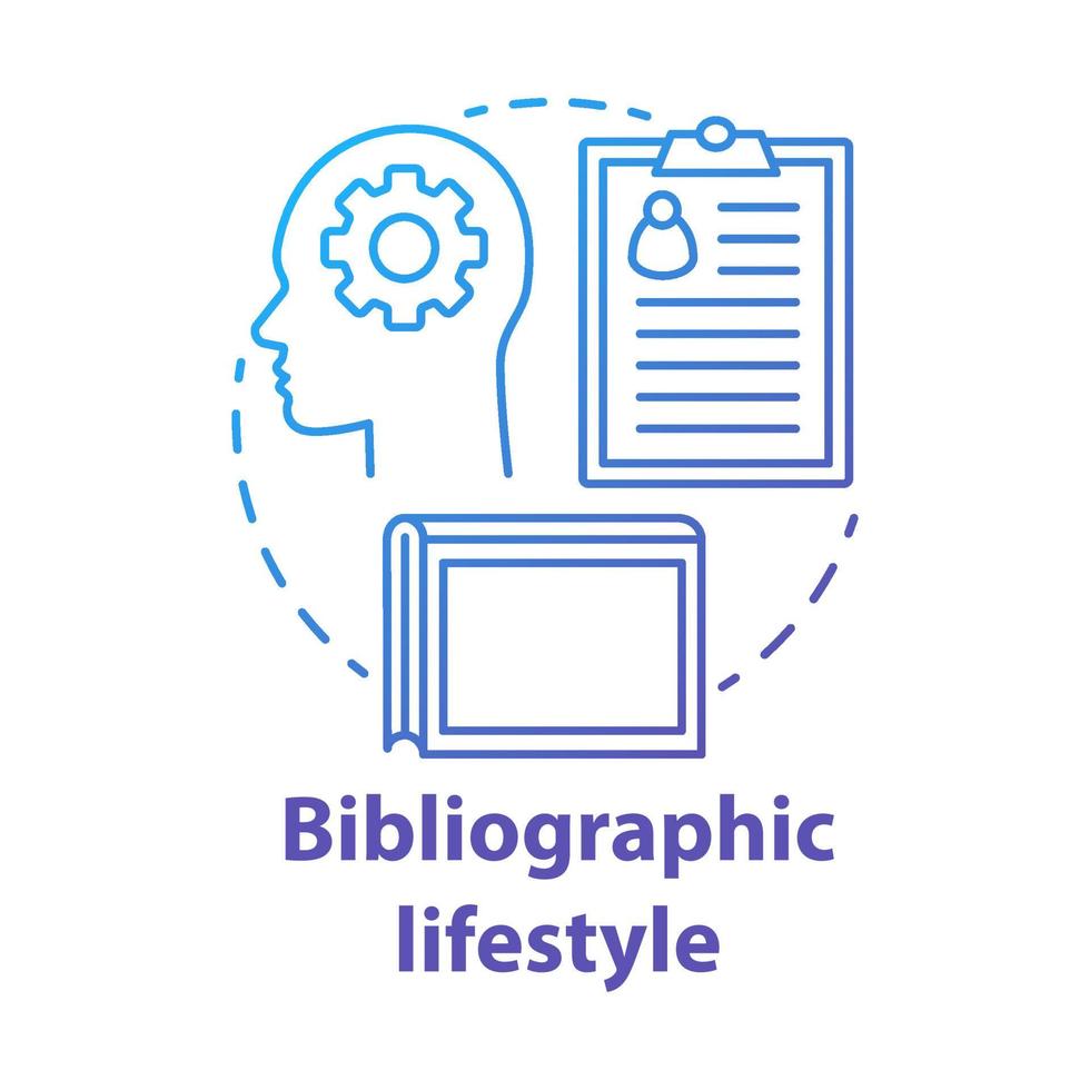 Bibliographic lifestyle blue concept icon. Information professional idea thin line illustration. Collecting and organizing records and archives. Vector isolated outline drawing. Editable stroke