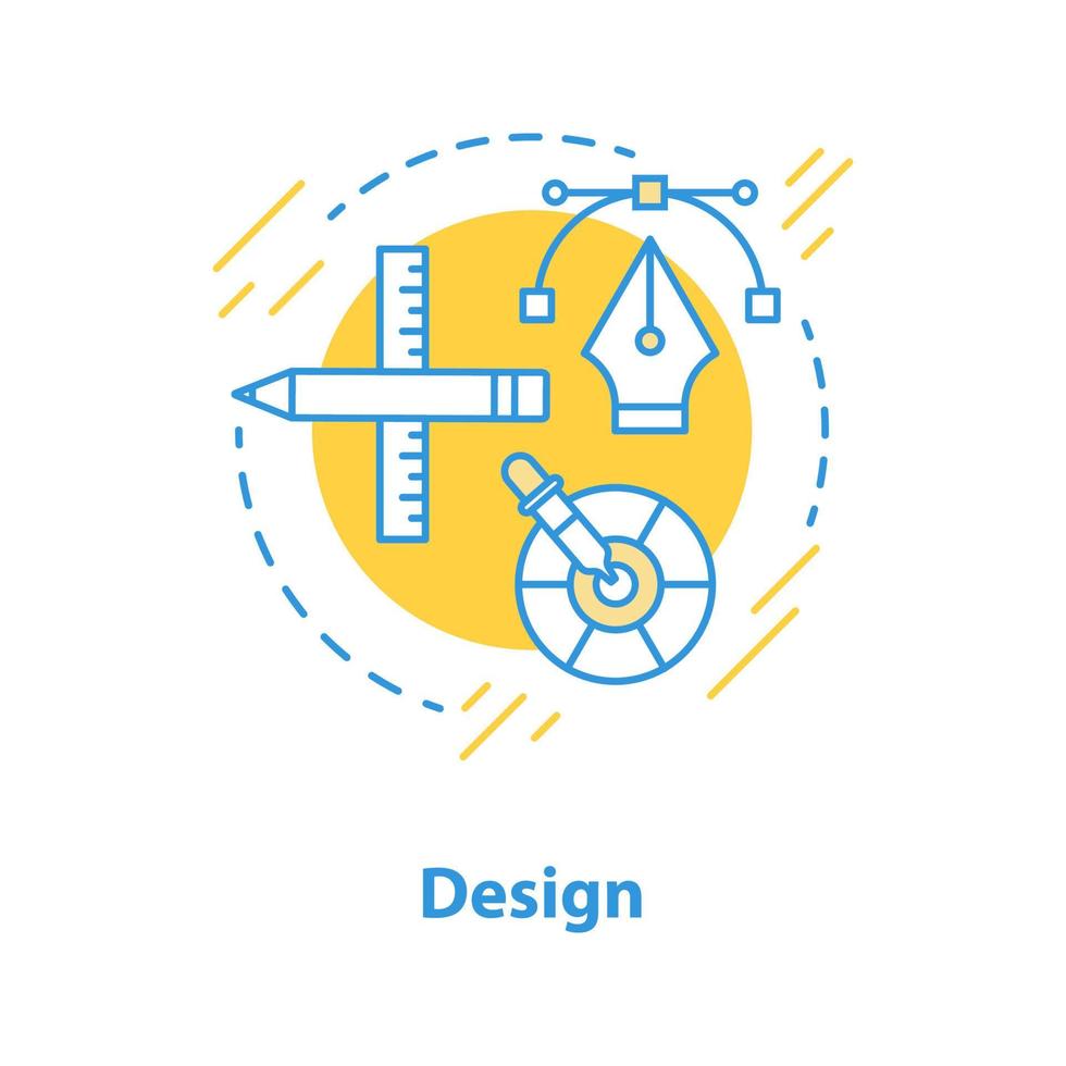 Designing process concept icon. Project realization idea thin line ...