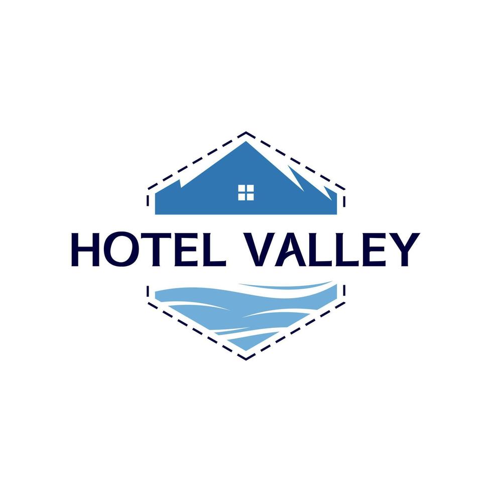 insignia de hotel de viajes y turismo de logotipo de empresa vector