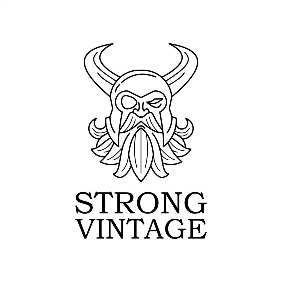 God Odin Mascot Viking Illustration vector