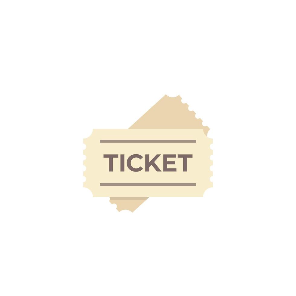 ticket icon on white vector