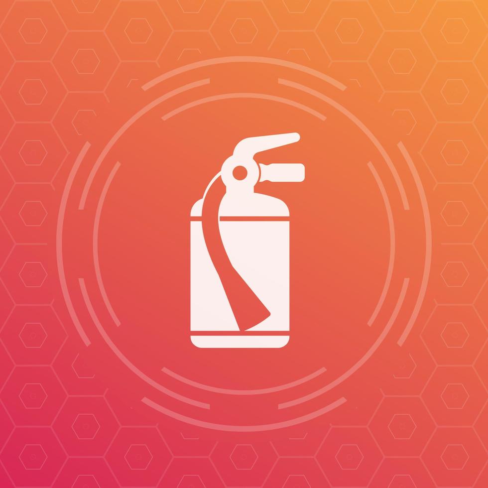 fire extinguisher icon, vector symbol