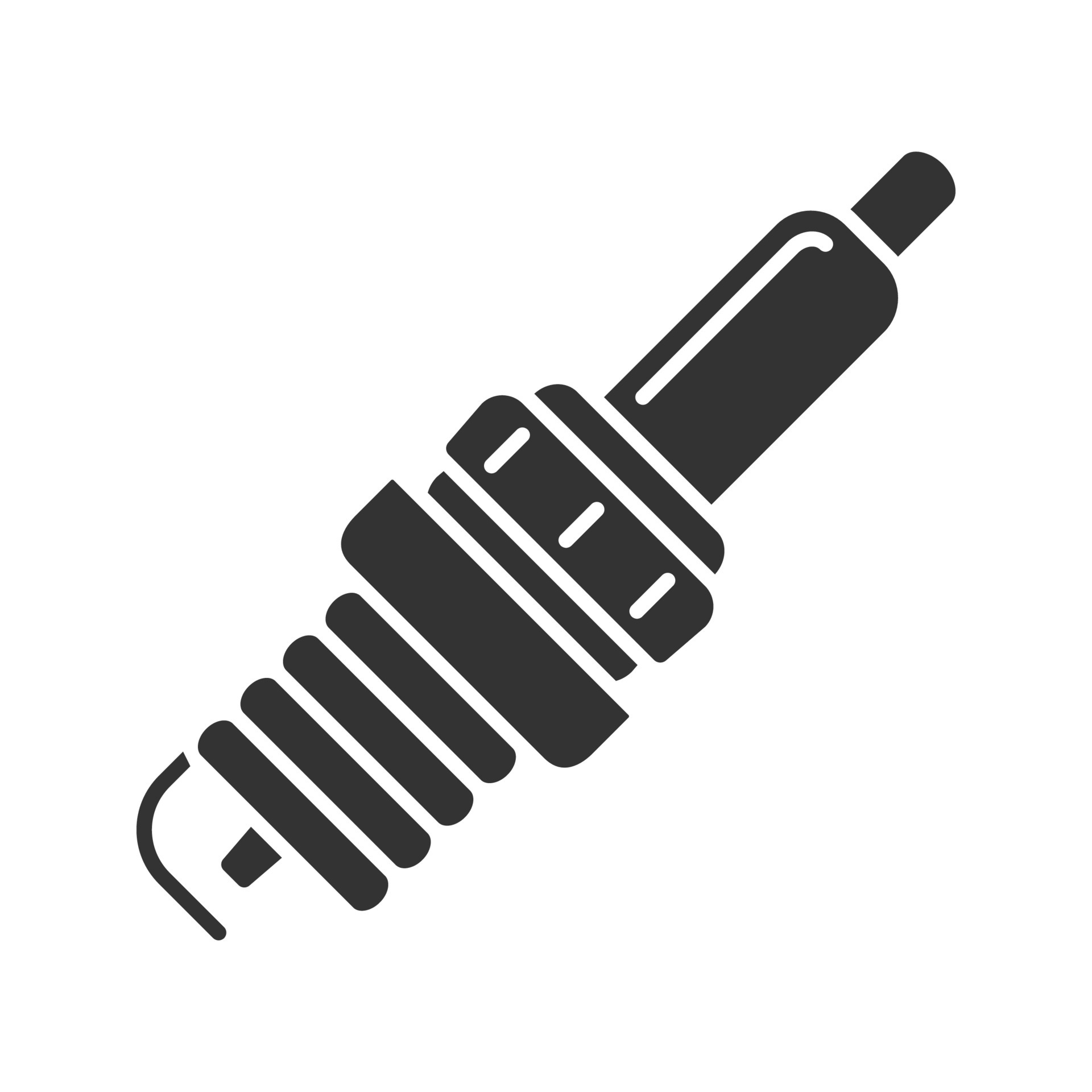 Spark Plug Silhouette