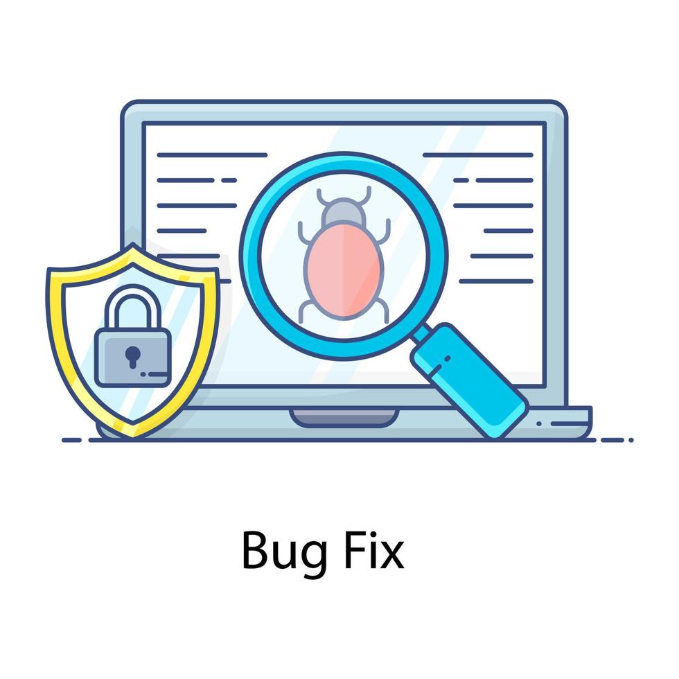 A flat icon of big fixing in editable style vector