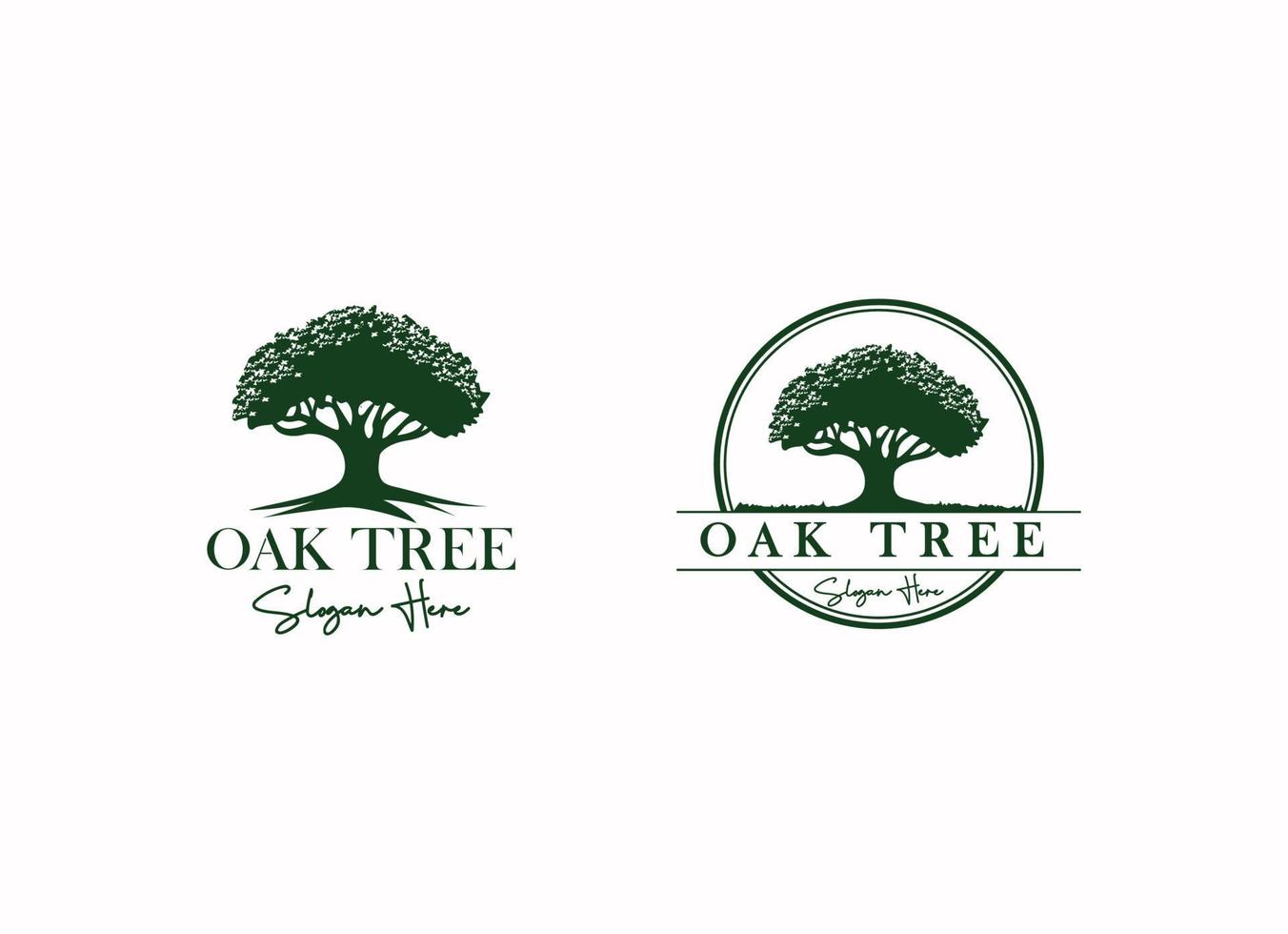 Oak Tree Logo Design Inspiration vector