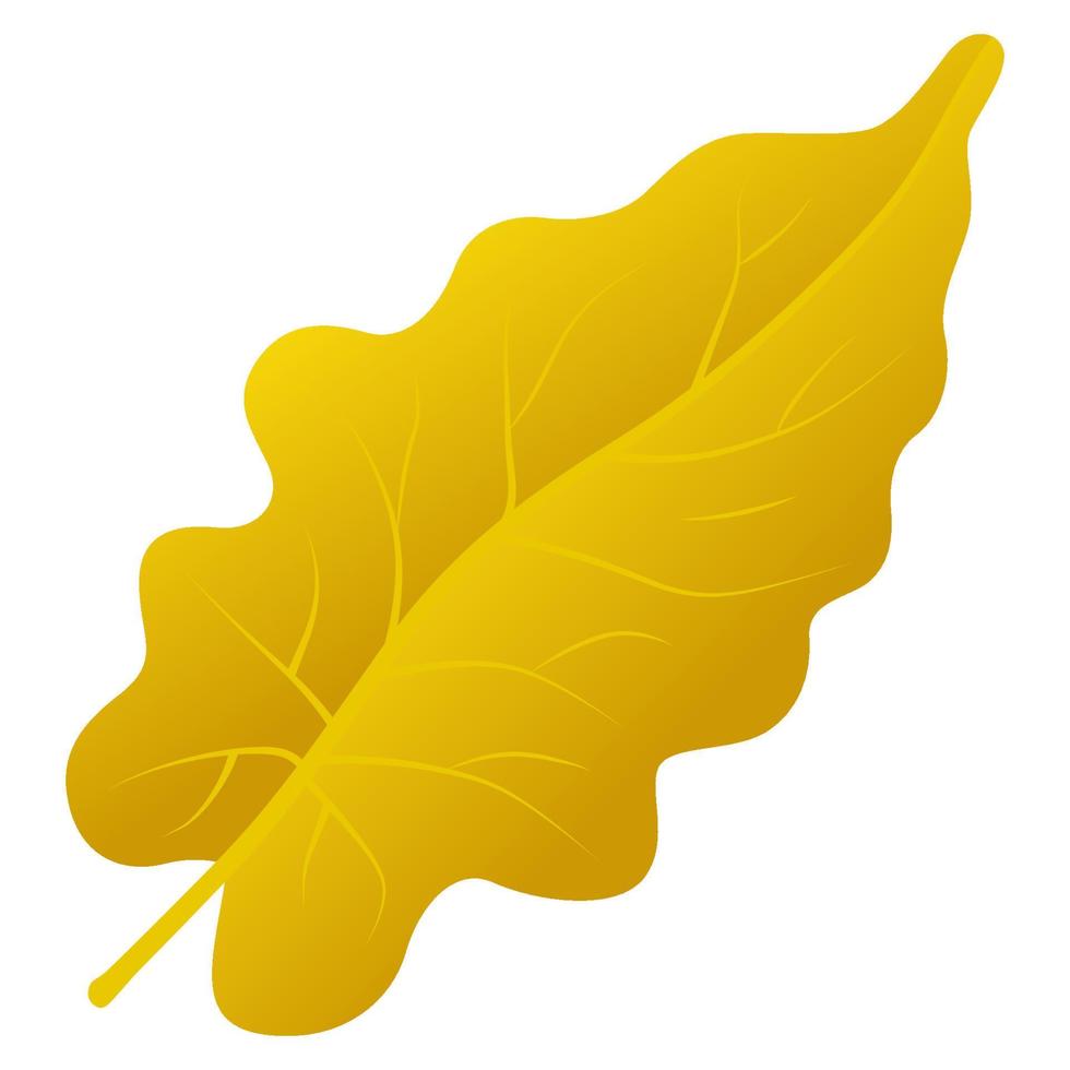 hoja caída de otoño. vector