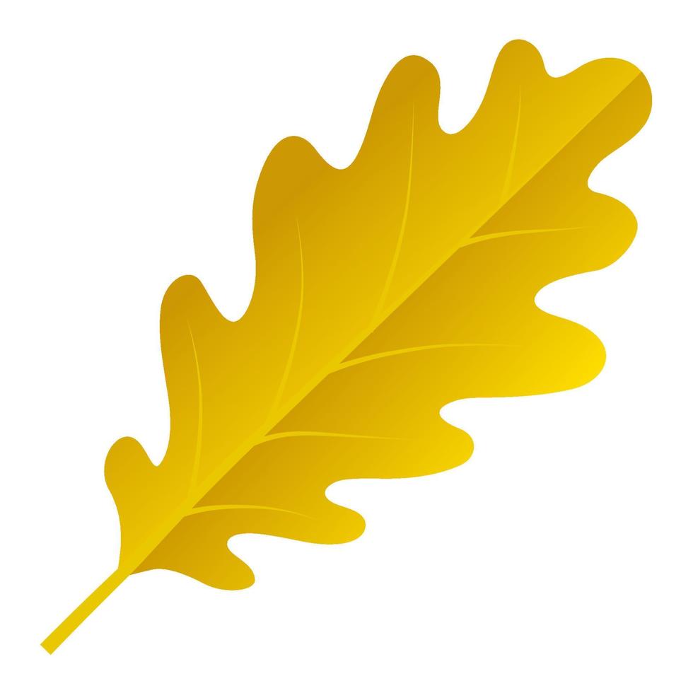 hoja caída de otoño. vector