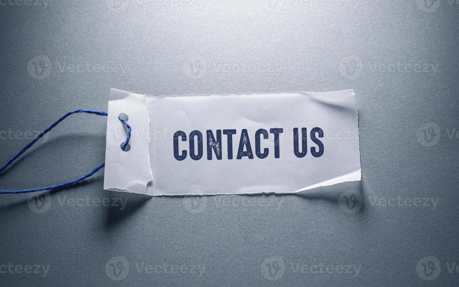 Contact us Business Concept idea photo