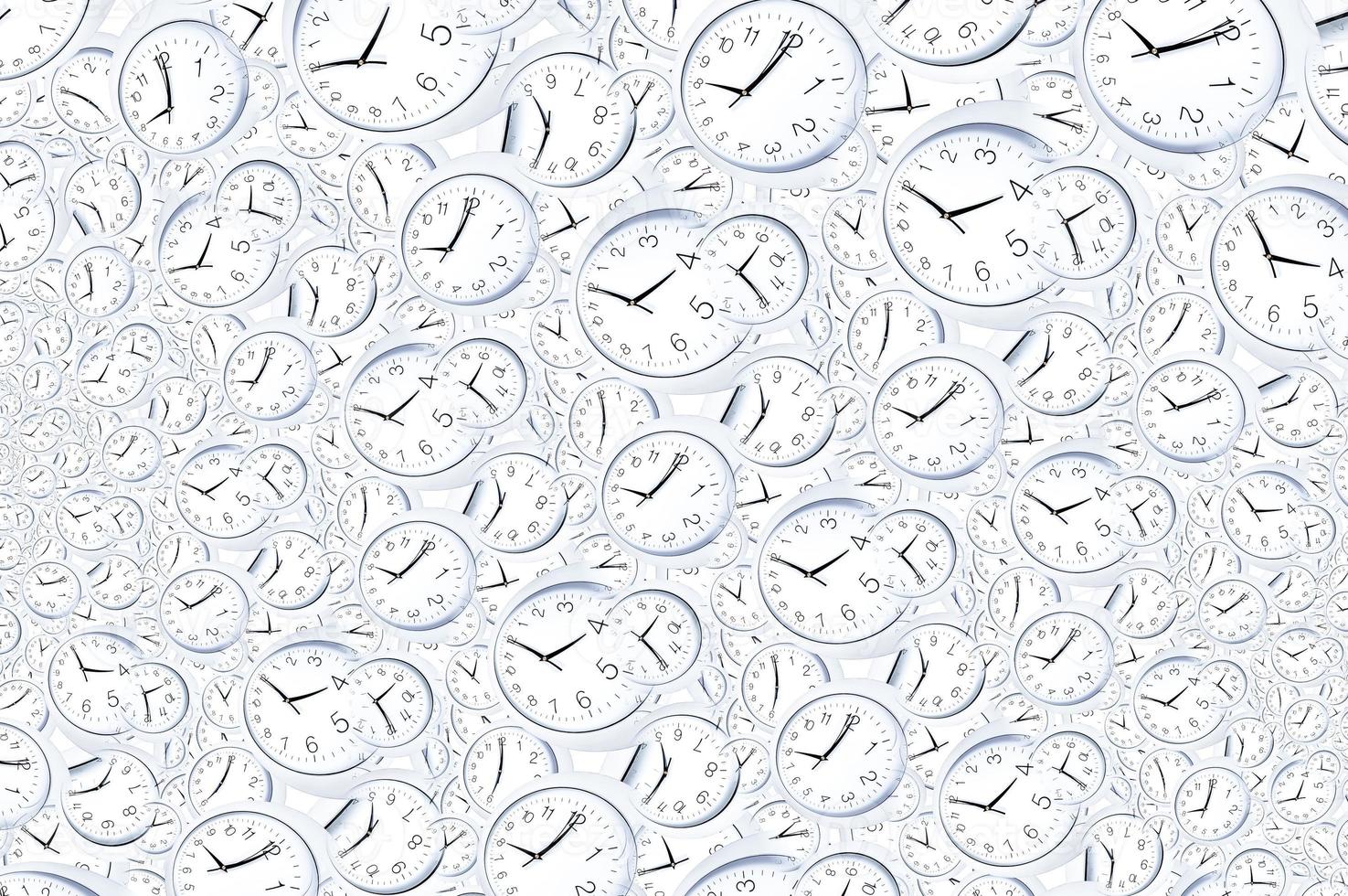 Droste effect background with infinite clock spiral. Abstract design for concepts related to time. photo