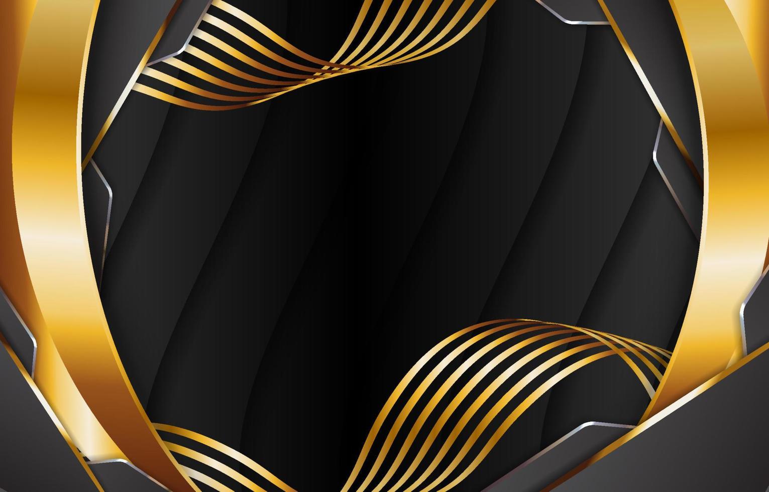 Black and Gold Elegant Background vector