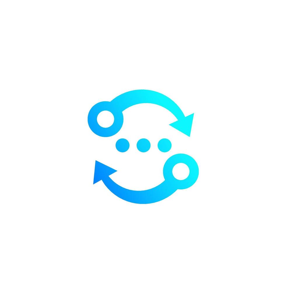 exchange icon, vector sign