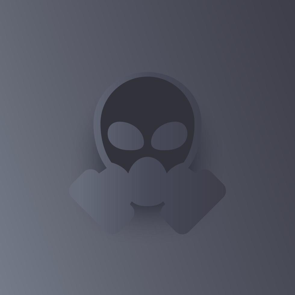 gas mask vector icon