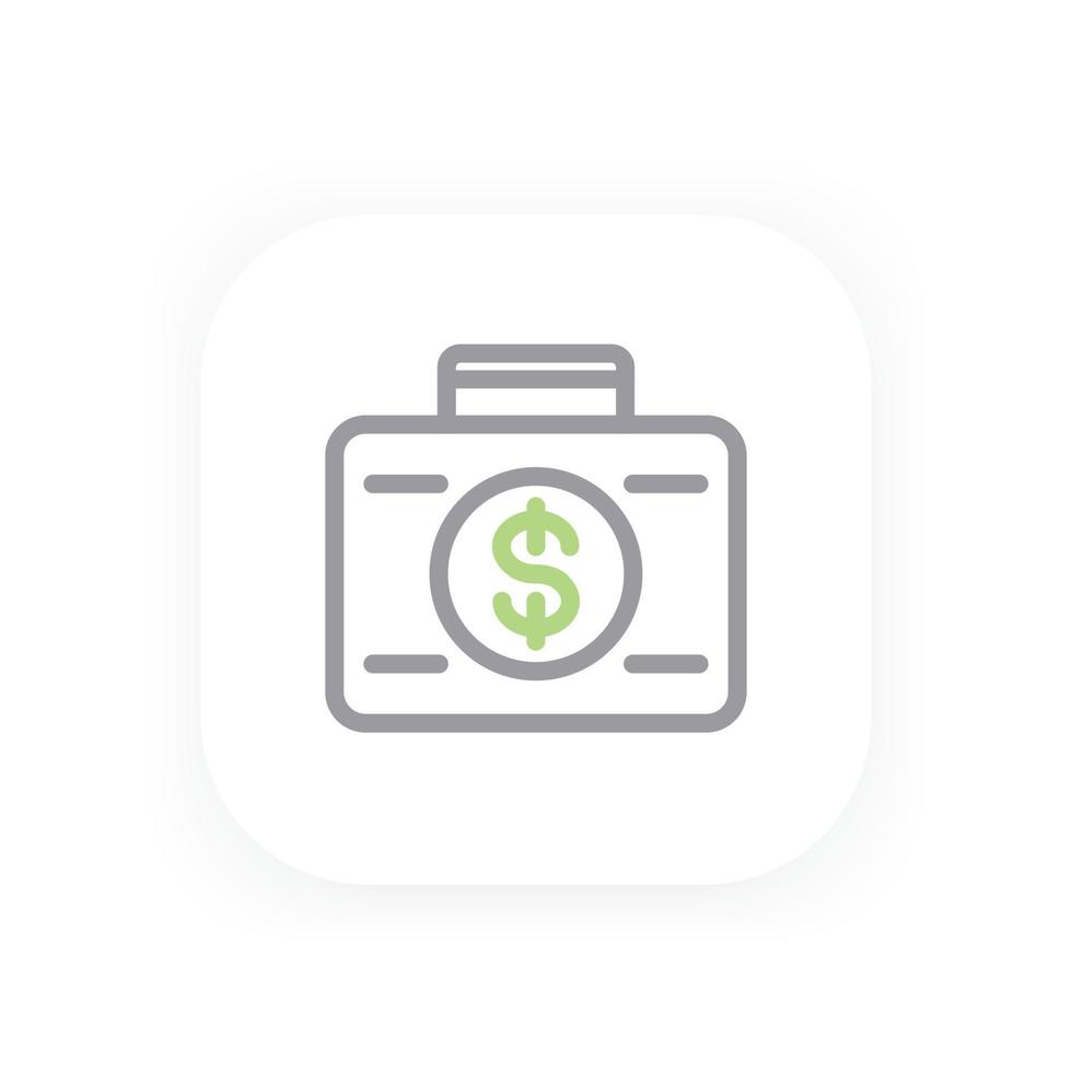 investing line icon vector