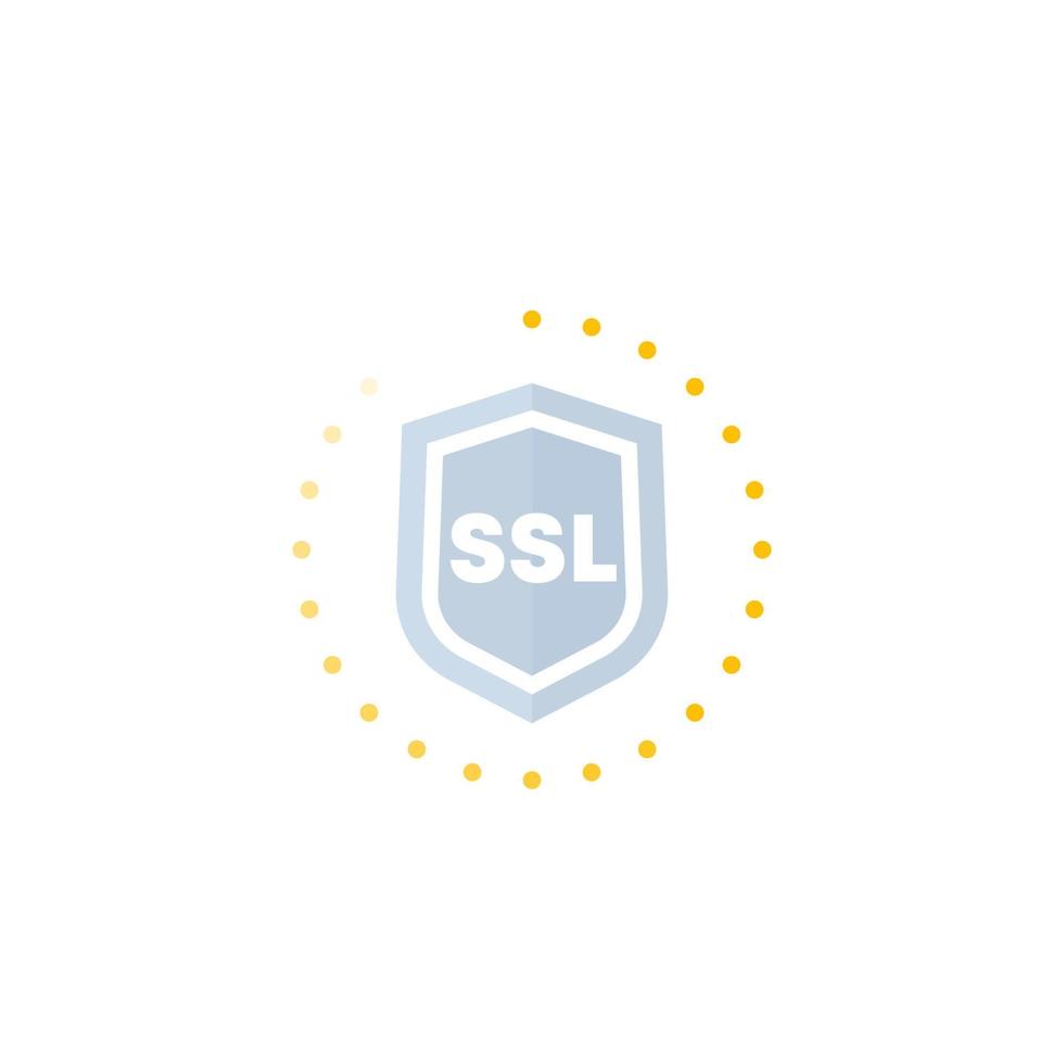 SSL secure vector icon for web