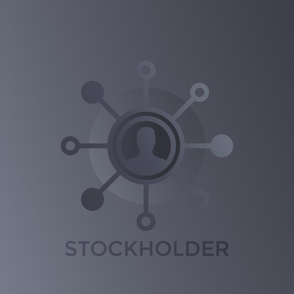 stockholder vector icon