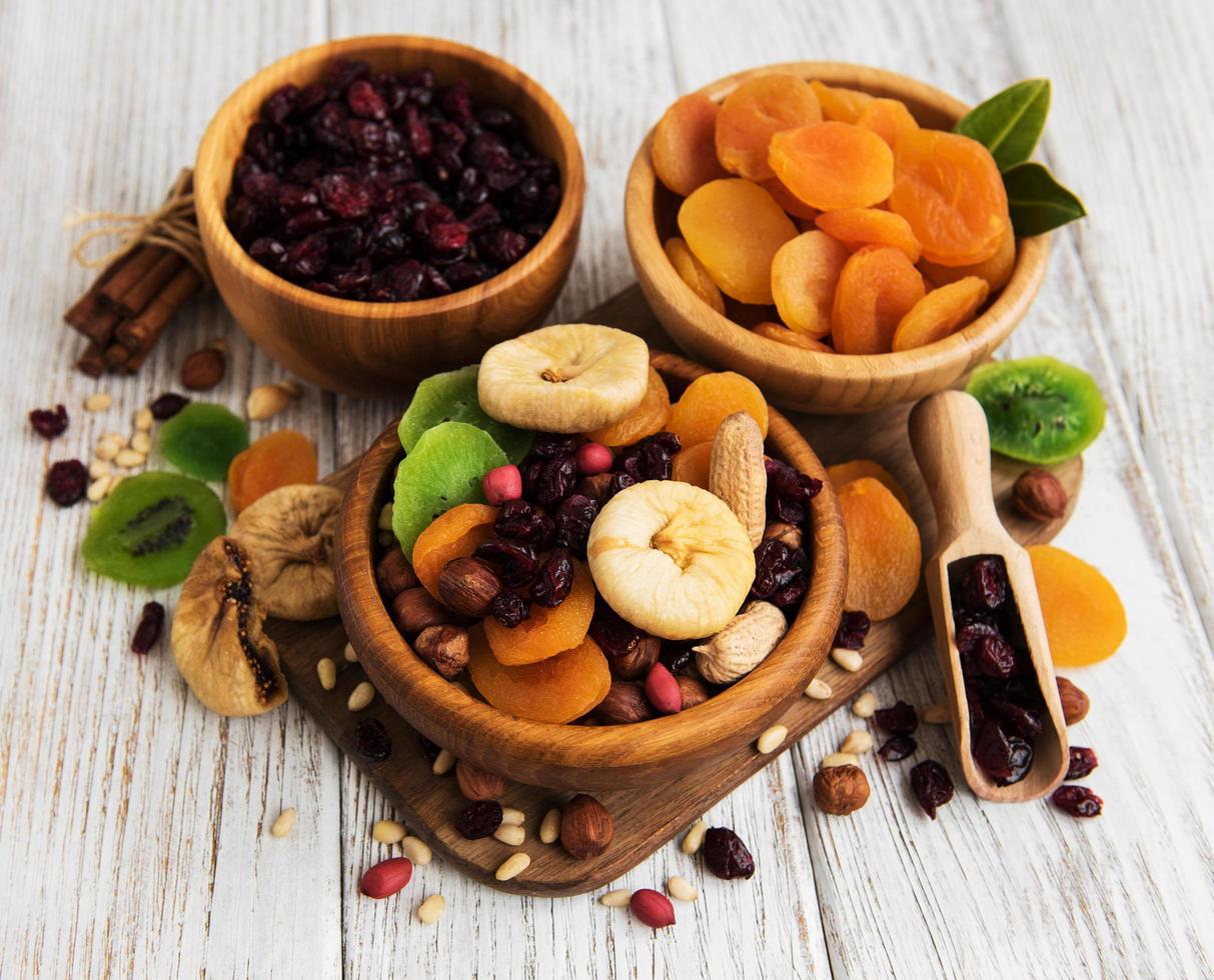 Mixed dried fruits photo