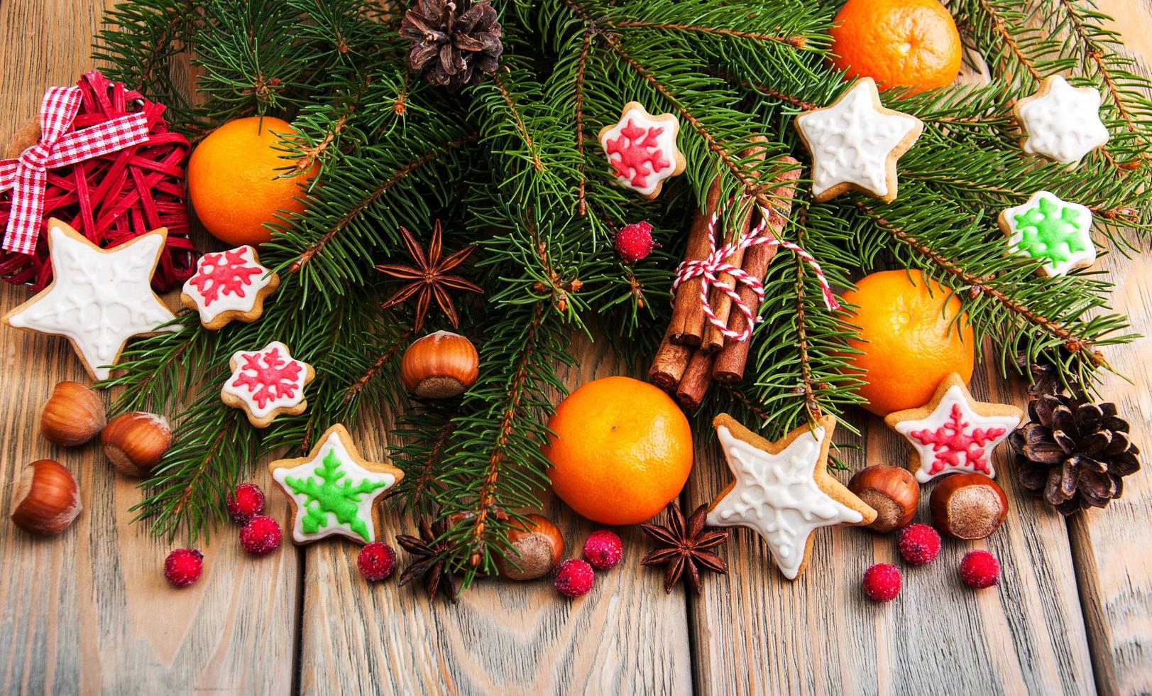 Christmas gingerbread cookies photo