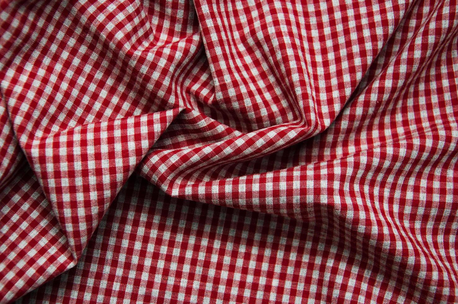 texture of checkered fabric photo
