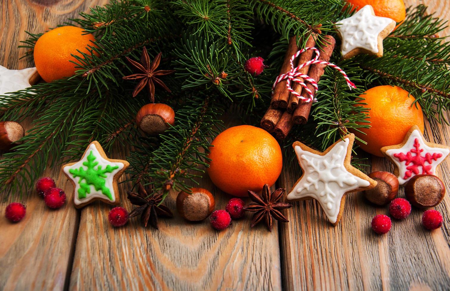 Christmas gingerbread cookies photo