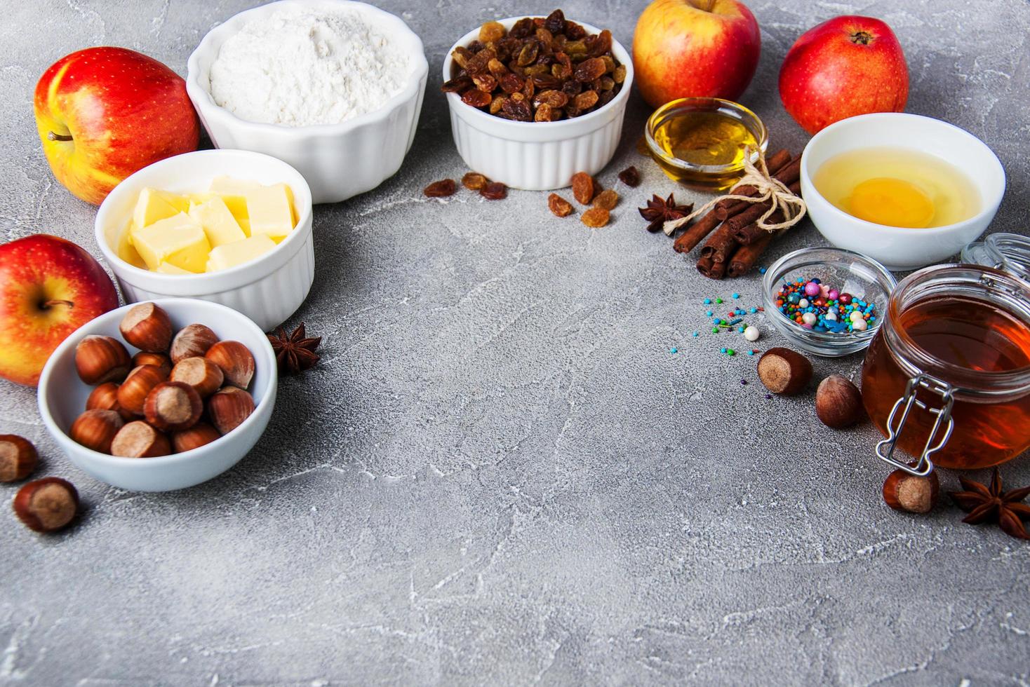 Fresh baking ingredients photo