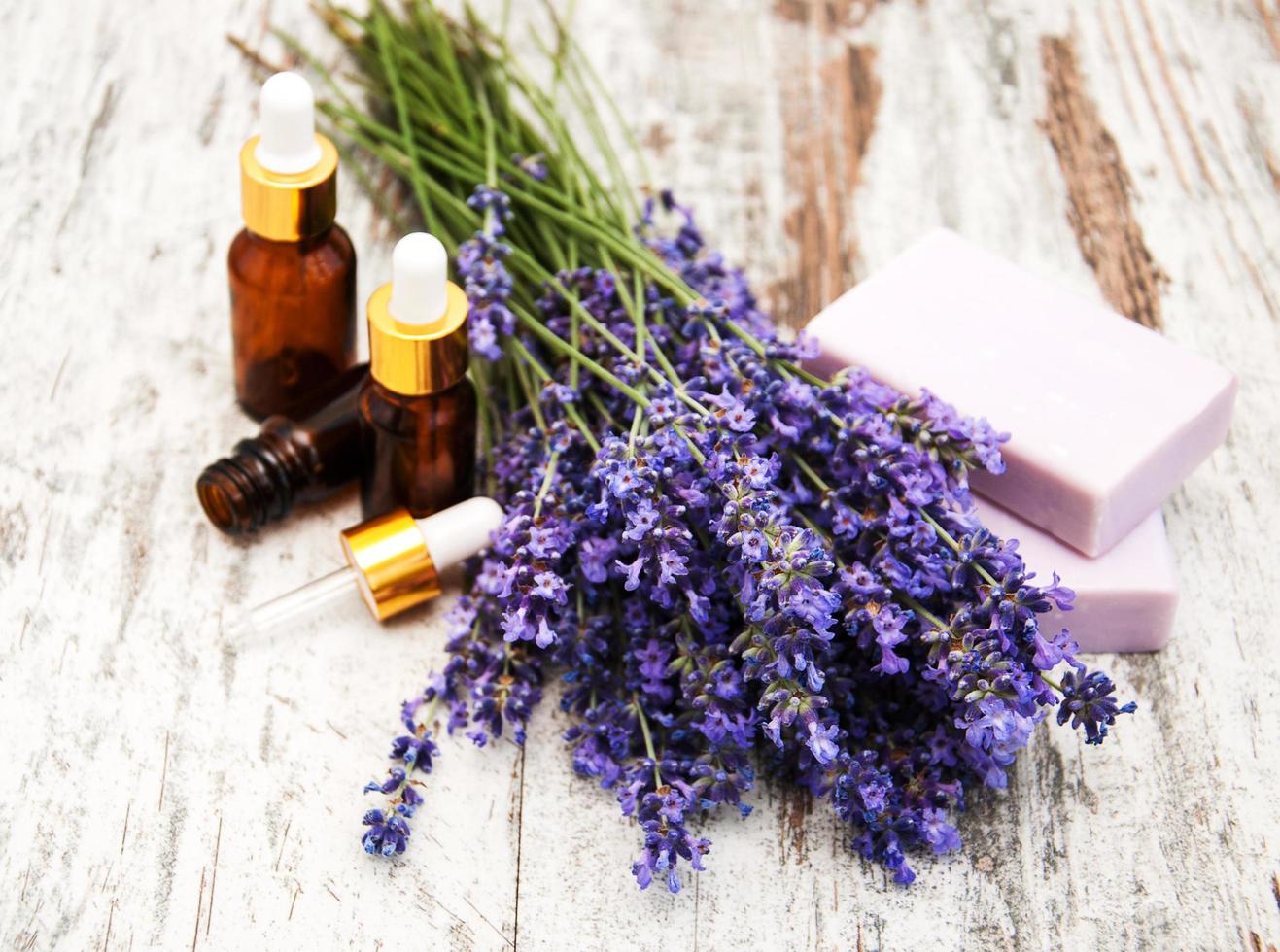 lavanda con jabón foto