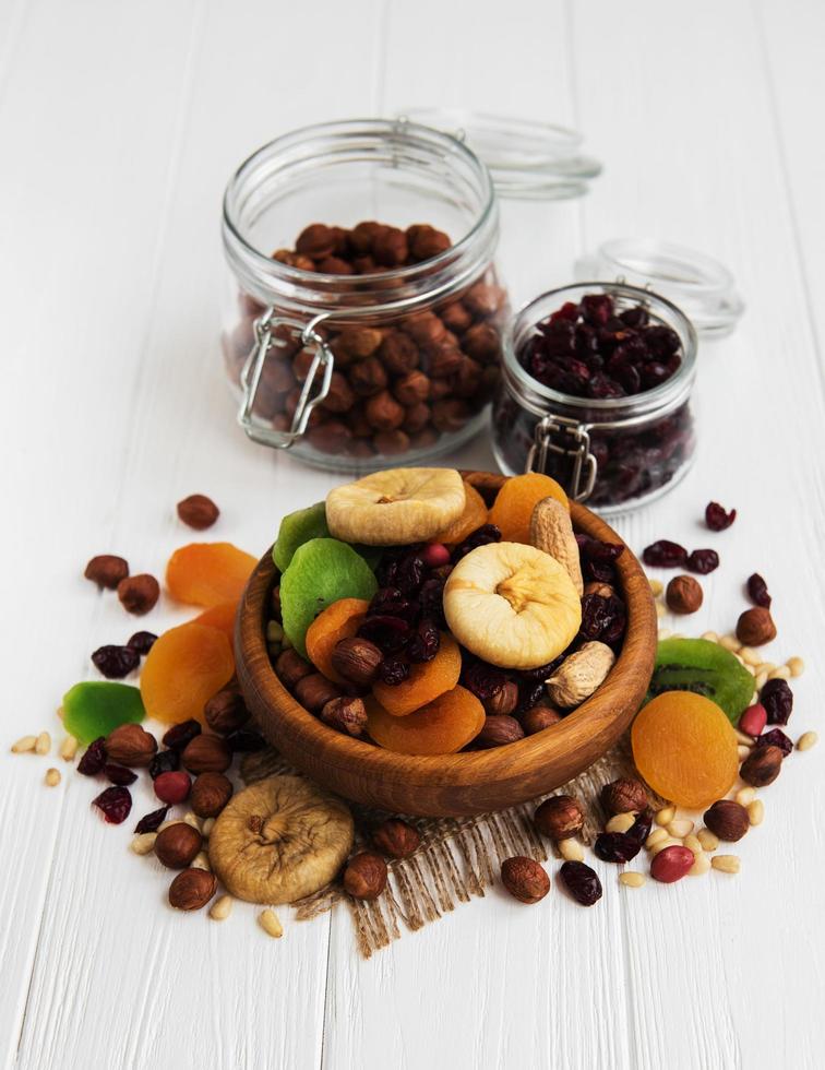 Mixed dried fruits photo