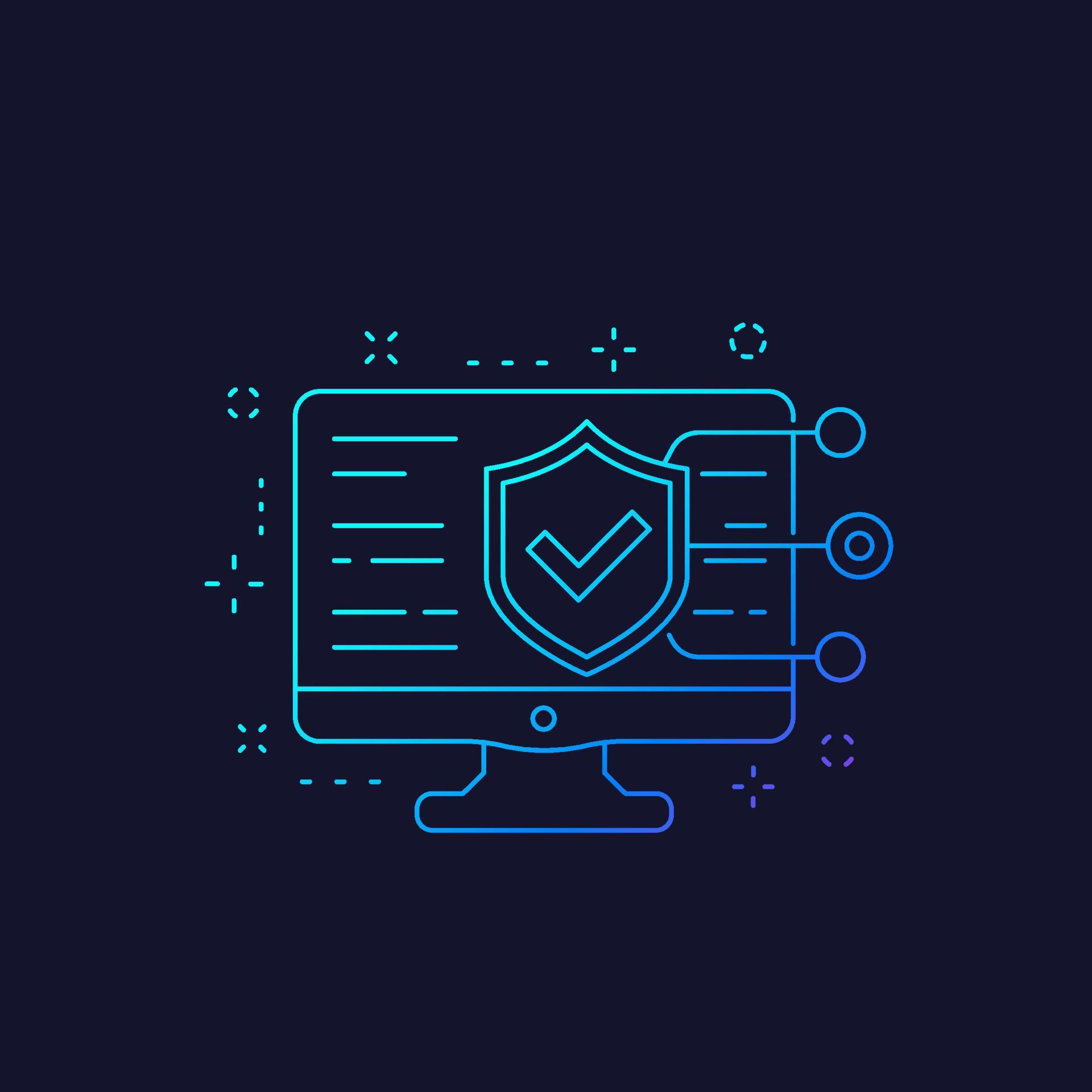 website security testing, linear icon 5195921 Vector Art at Vecteezy