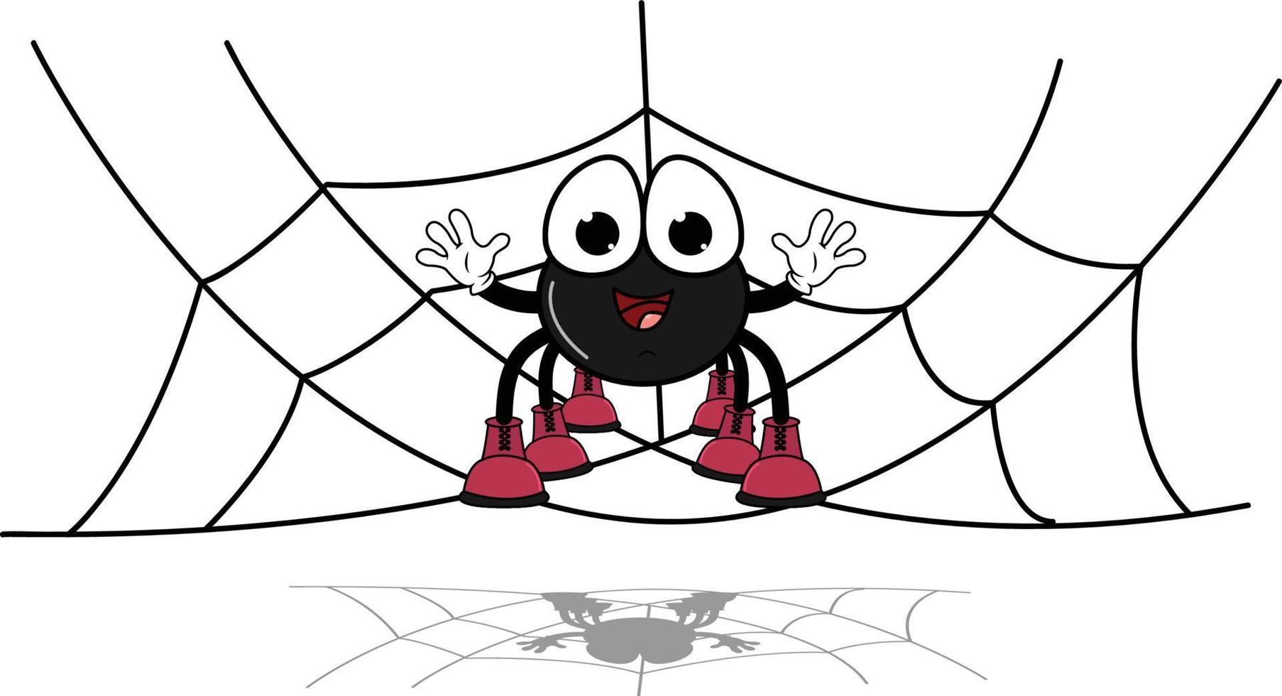 cute spider animal cartoon vector graphic