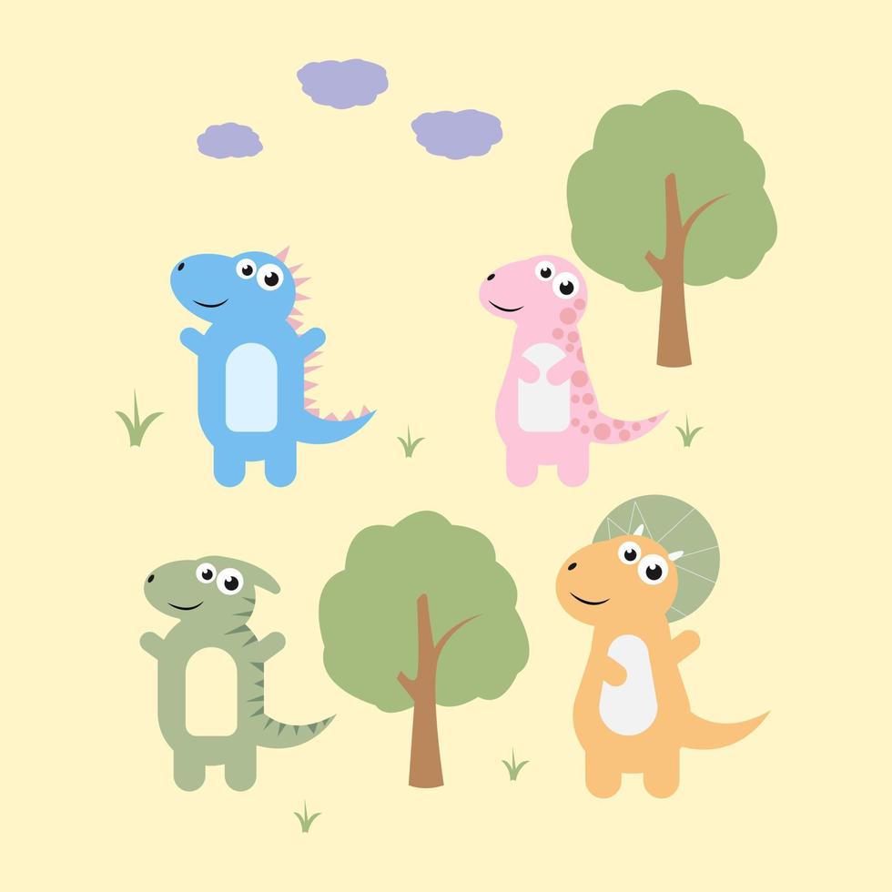 cute animal cartoon vector graphic