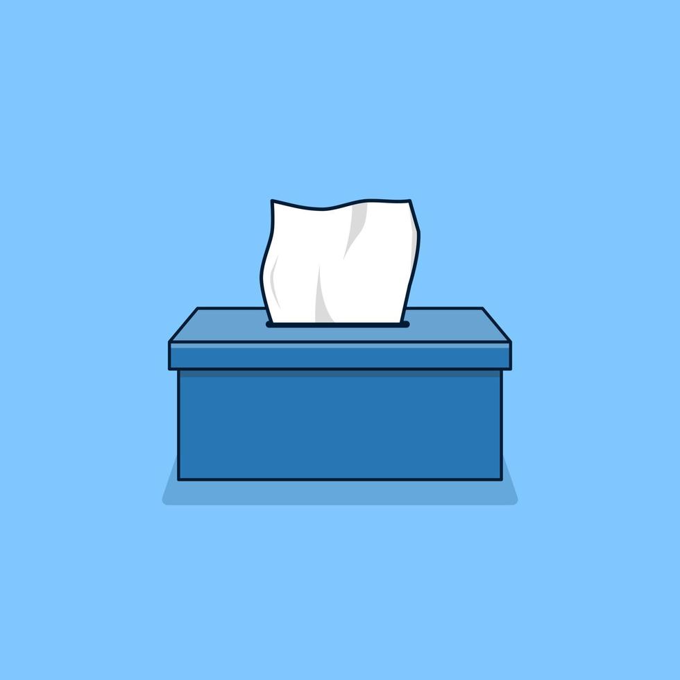 Tissue cartoon style illustration vector
