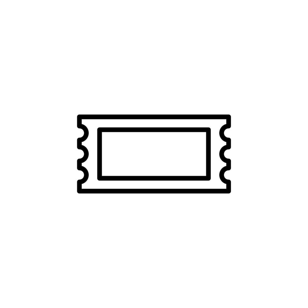 Ticket, Pass, Event, Voucher Line Icon, Vector, Illustration, Logo Template. Suitable For Many Purposes. vector