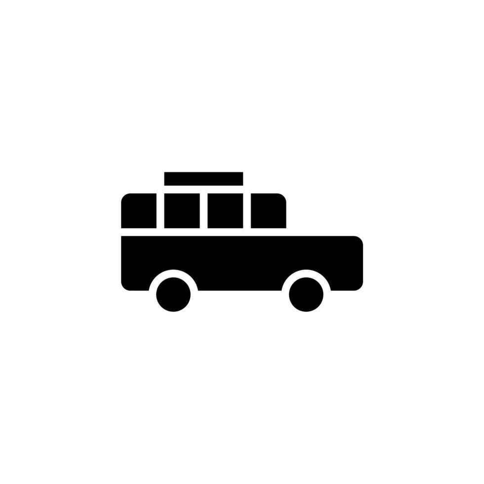 Cab, Taxi, Travel, Transportation Solid Icon, Vector, Illustration, Logo Template. Suitable For Many Purposes. vector