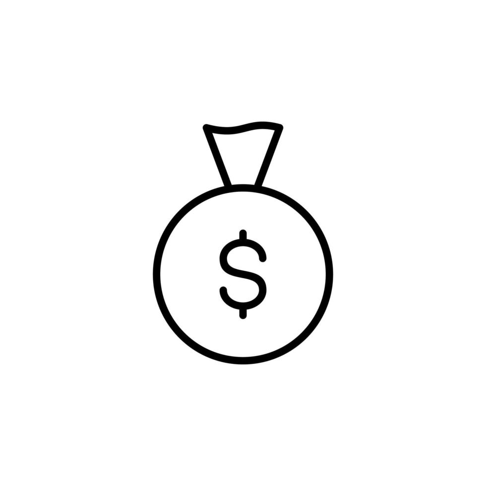 Money, Cash, Wealth, Payment Line Icon, Vector, Illustration, Logo Template. Suitable For Many Purposes. vector