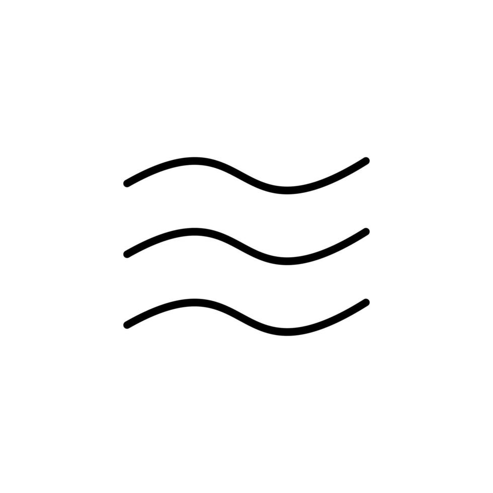 Wind, Air Line Icon, Vector, Illustration, Logo Template. Suitable For Many Purposes. vector