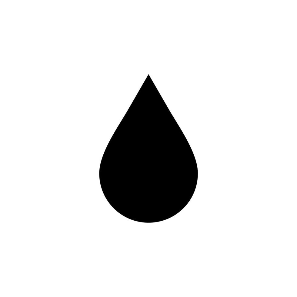 Waterdrop, Water, Droplet, Liquid Solid Icon, Vector, Illustration, Logo Template. Suitable For Many Purposes. vector