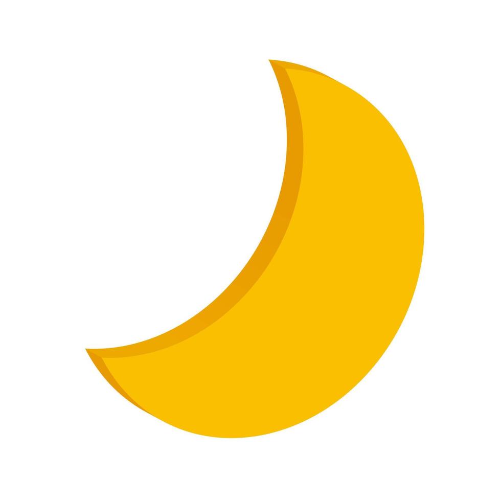Vector icon 3D Crescent moon, for your property decoration images