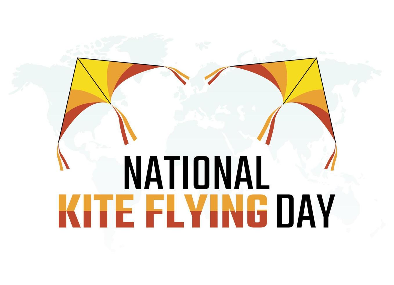 vector graphic of national kite flying day good for national kite