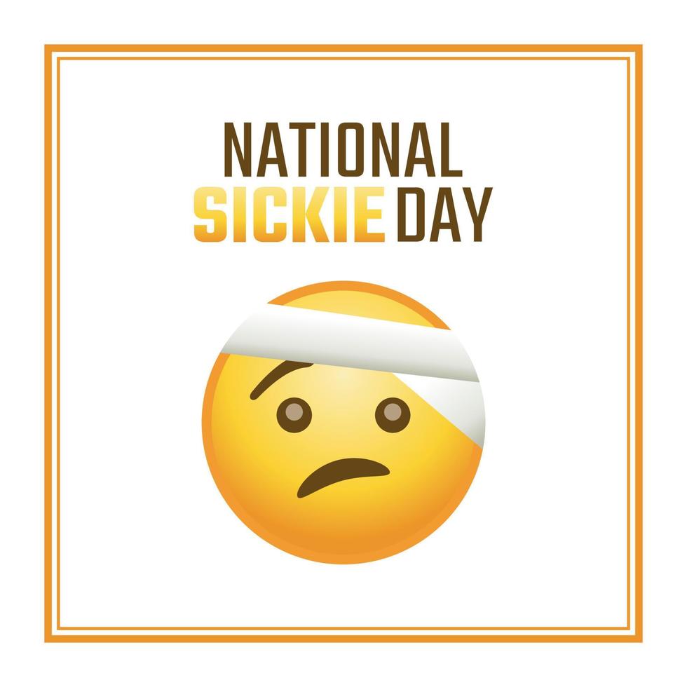 vector graphic of national sickie day good for national sickie day