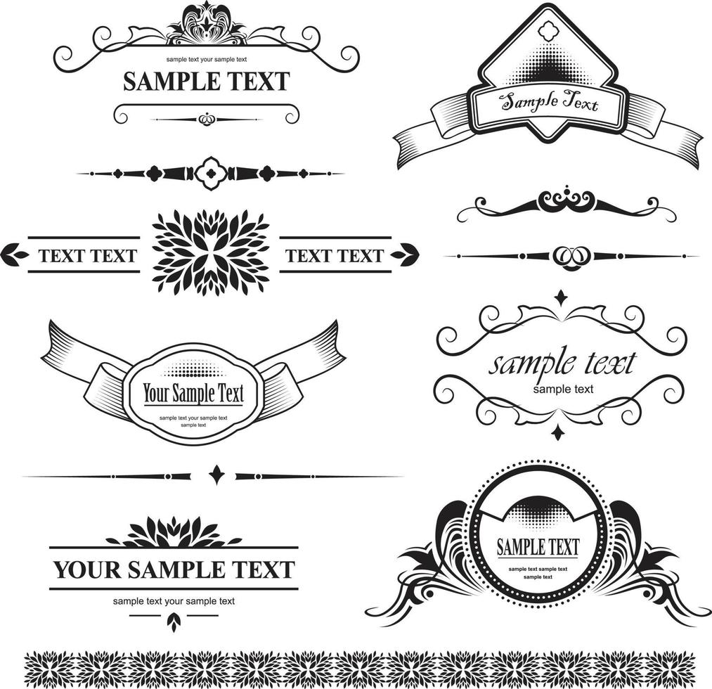 Decorative Ornaments 01 vector