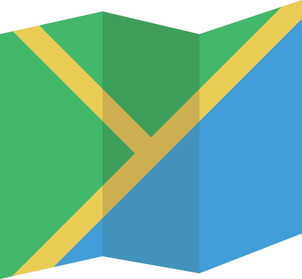 Map Flat Icon vector