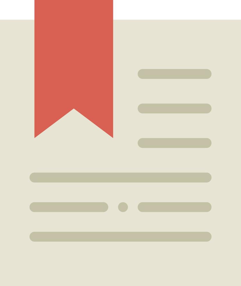 Bookmark Flat Icon vector